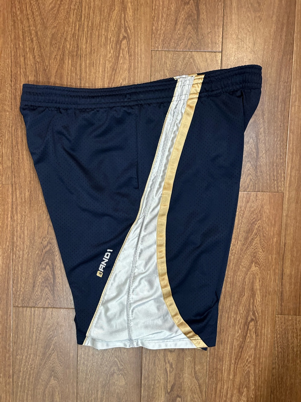 Read! Vintage AND1 Navy Blue Basketball Jersey Shorts /W Pockets Y2K